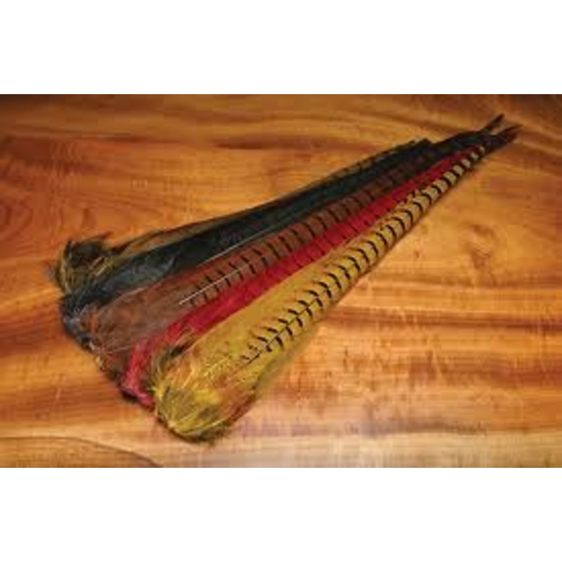 Ringneck Pheasant Tail Clump – Fly Tying Red