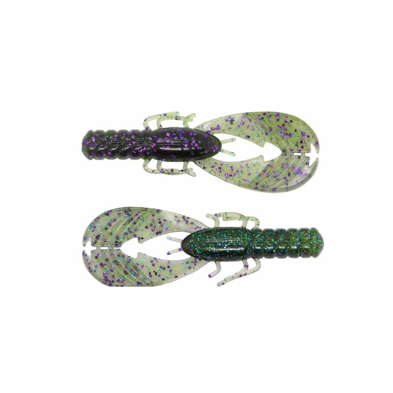 X ZONE LURES MUSCLE BACK FINESSE CRAW Sprayed Grass 3.25″