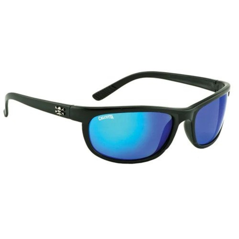 Calcutta Rockpile Polarized Sunglasses Black/Blue Mirror