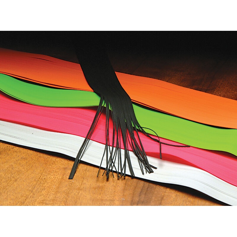 Hareline Medium Round Rubber Black