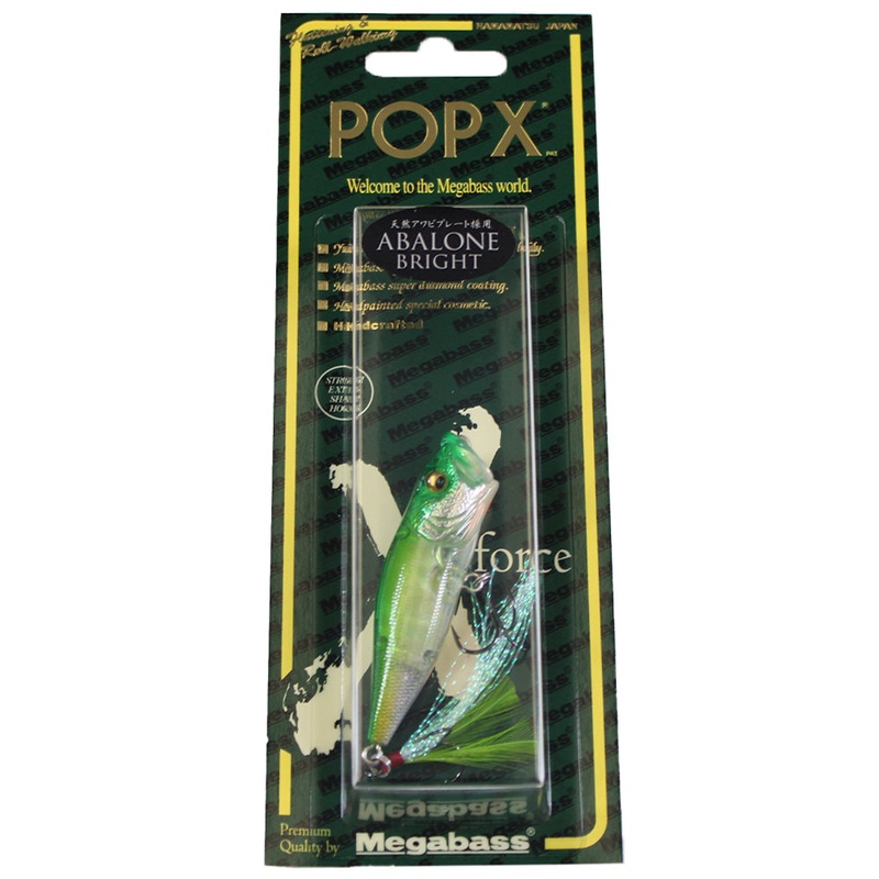 Megabass Pop-X Abalone Bright AB LTD Lime Green