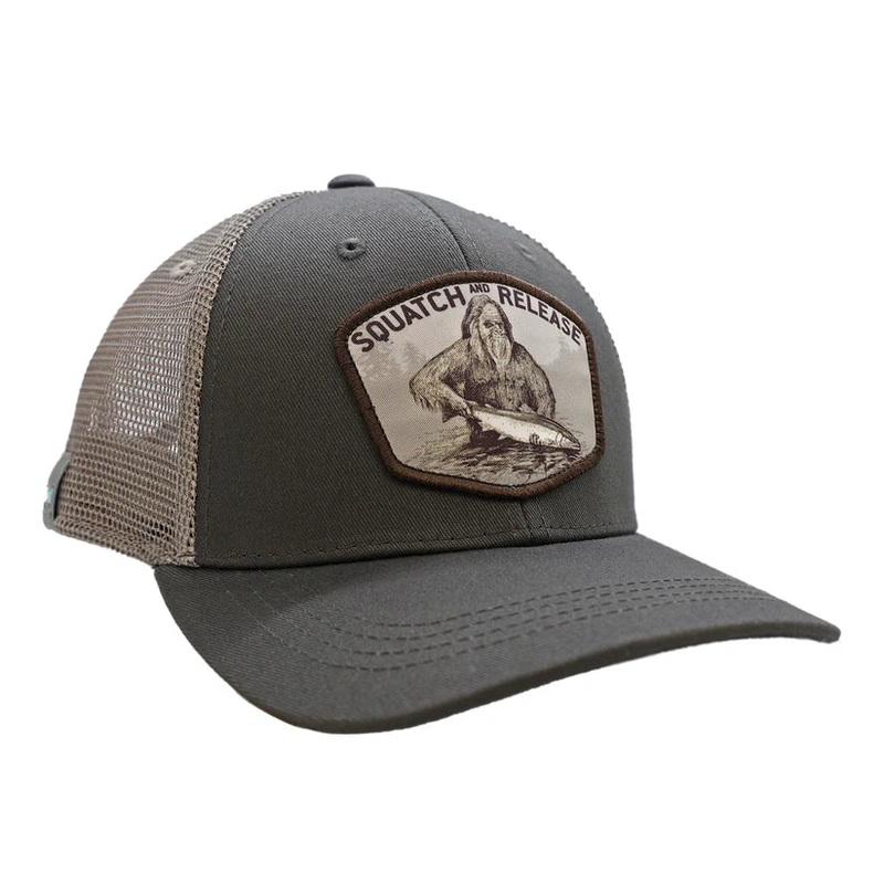 Rep Your Water – Squatch and Release Badge Hat Green/Gray