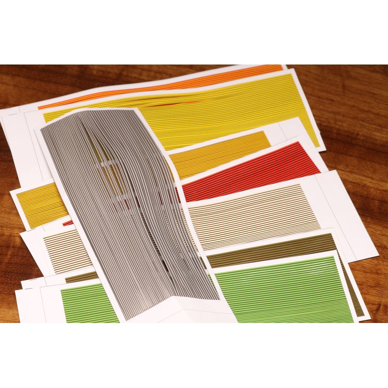 Hareline Synthetic Quill Body Wrap Adams Gray