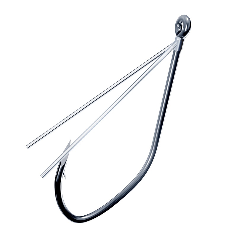 Eagle Claw Trokar TK137W Weedless Finesse Hook – 6 Pack 2 – 6 pack