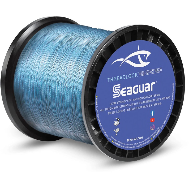 Seaguar Threadlock Braided Fishing Line Blue 600 Yards 50 pound