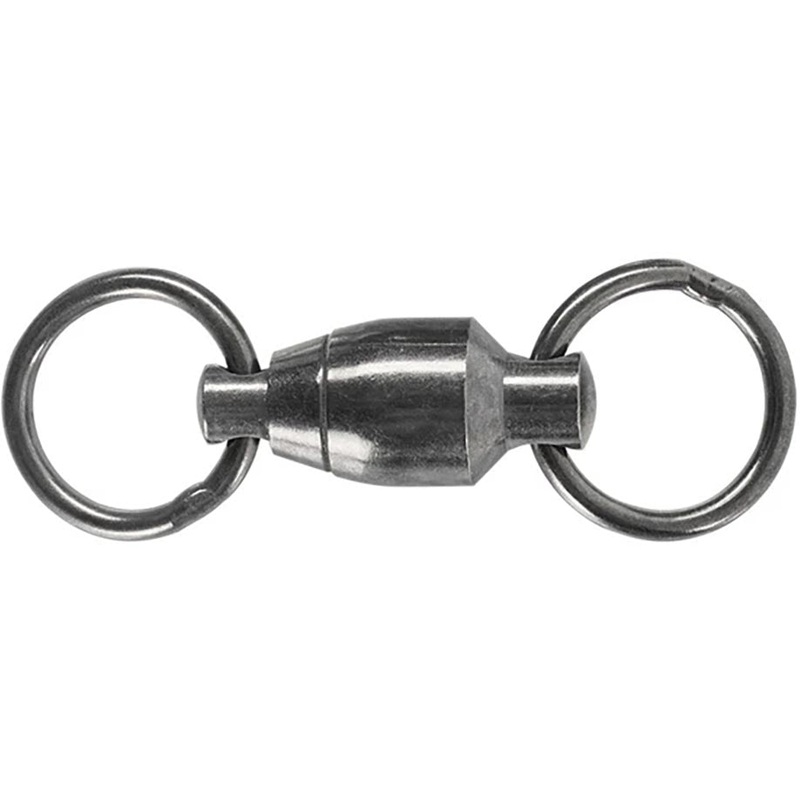 SPRO Ball Bearing Swivel w/2 Welded Rings – Duraslick Finish Duraslick Finish Size 1 – 40 lb test – 3 pack