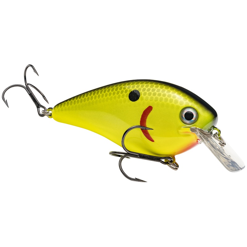 Strike King KVD 4.0 Magnum Shallow Squarebill Crankbait Black Blue Chartreuse