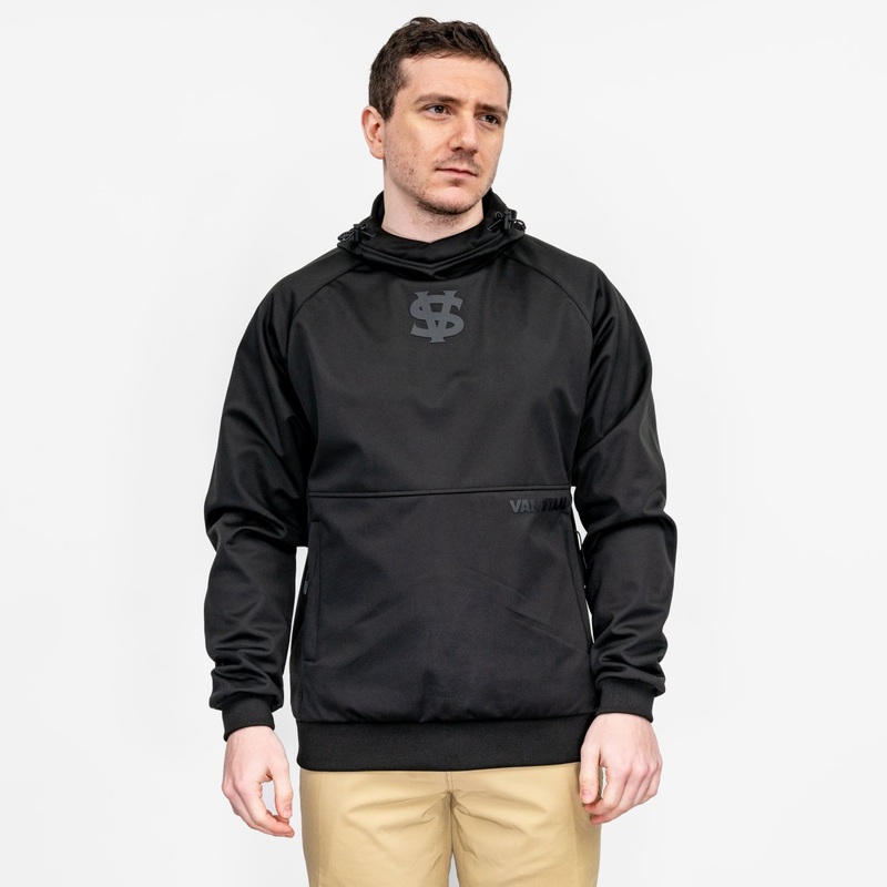 Van Staal Elastic Drawcord Hoodie, Black Large