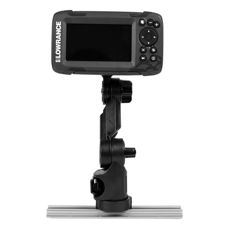 YakAttack Lowrance Hook2 Fish Finder Mount with Track Mounted LockNLoad Mounting
