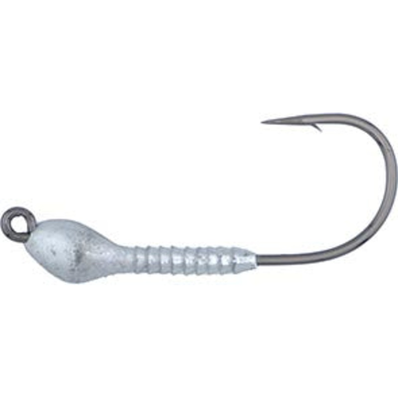 Deathgrip Jigheads XL Series Swimbait Jigheads – 4 Pack Unpainted 1/8 oz – 4/0 – 4 pack