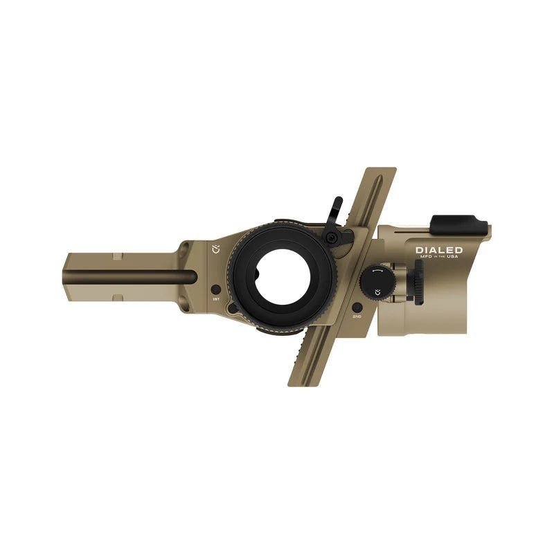 Dialed PRUF Mover Sight – Clay RH Dovetail (Mathews Bridge Lock) MAG – 1V .010