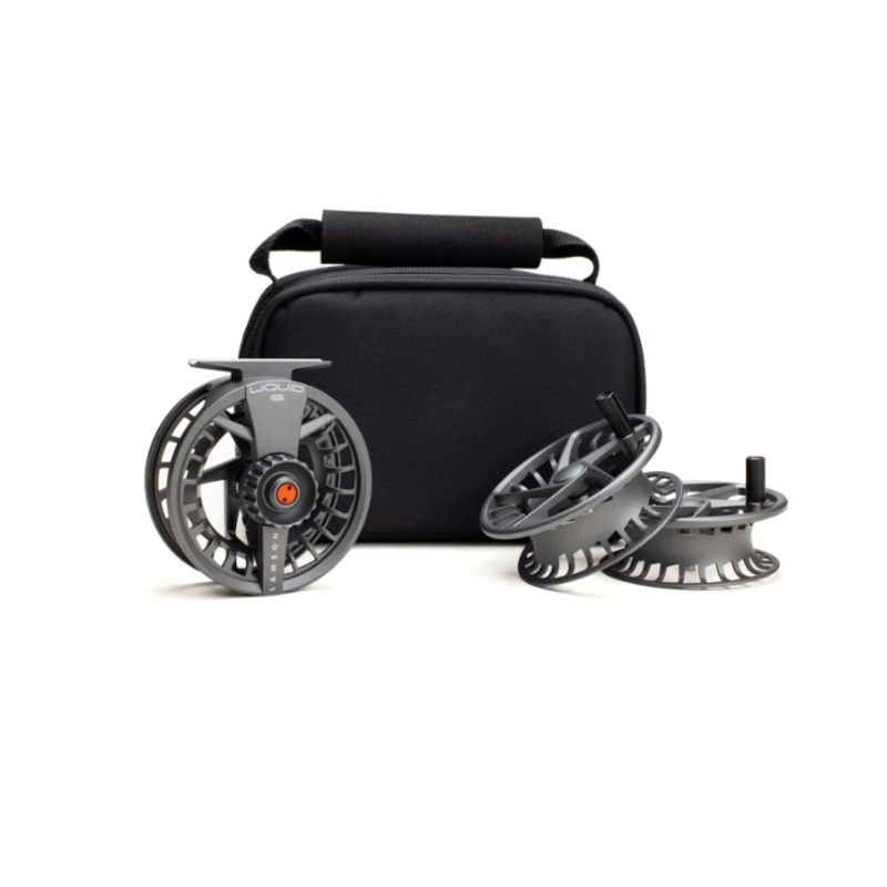 Lamson Liquid S-Series Fly Reel 3 Pack Smoke 3+