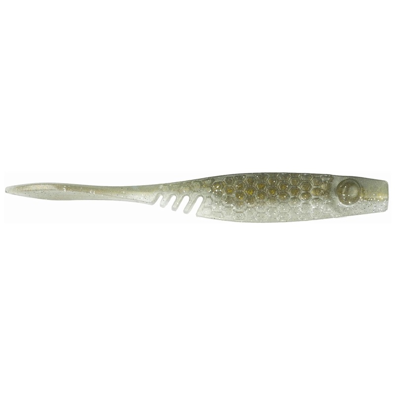 NetBait BaitFuel HexTek Eko Shad 3″ (7 Pk) Albino Pearl