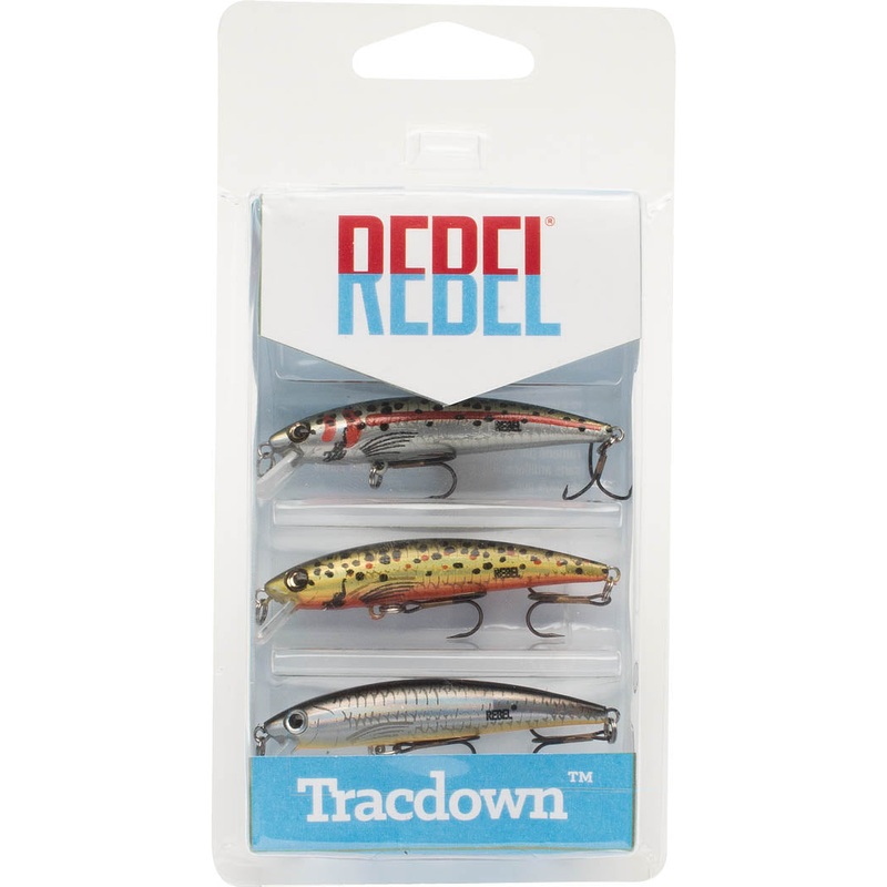 Rebel Tracdown Minnow 3-Piece Variety Pack Rebel Tracdown Minnow 3-Piece Variety Pack