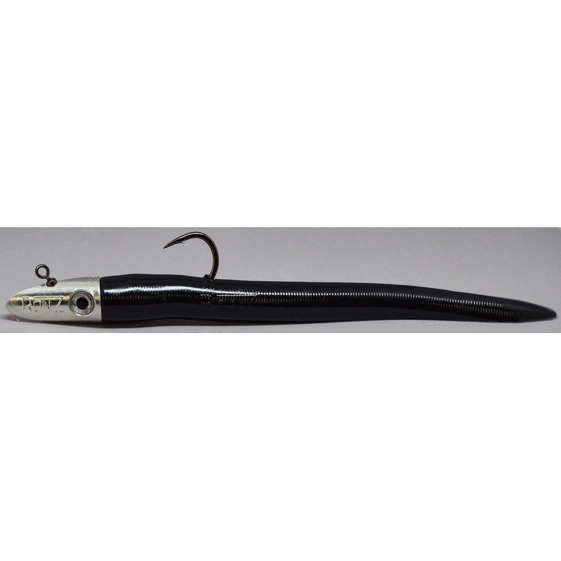 RonZ 10″ 4oz Big Game Heavy Duty 4X102Z Soft Baits Black Pearl