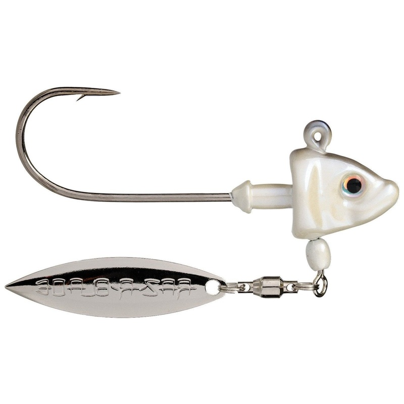 Strike King Tour Grade Spin Head Underspin Jig 2 pack Blue Gizzard 3/8 oz