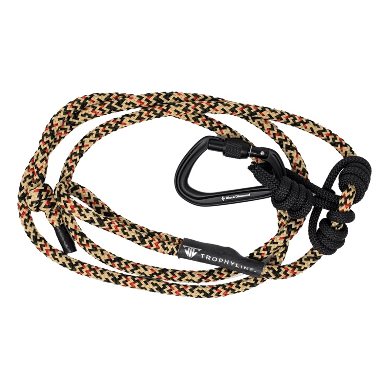 TrophyLine TechCore Rope with Oval Screwgate Carabiner