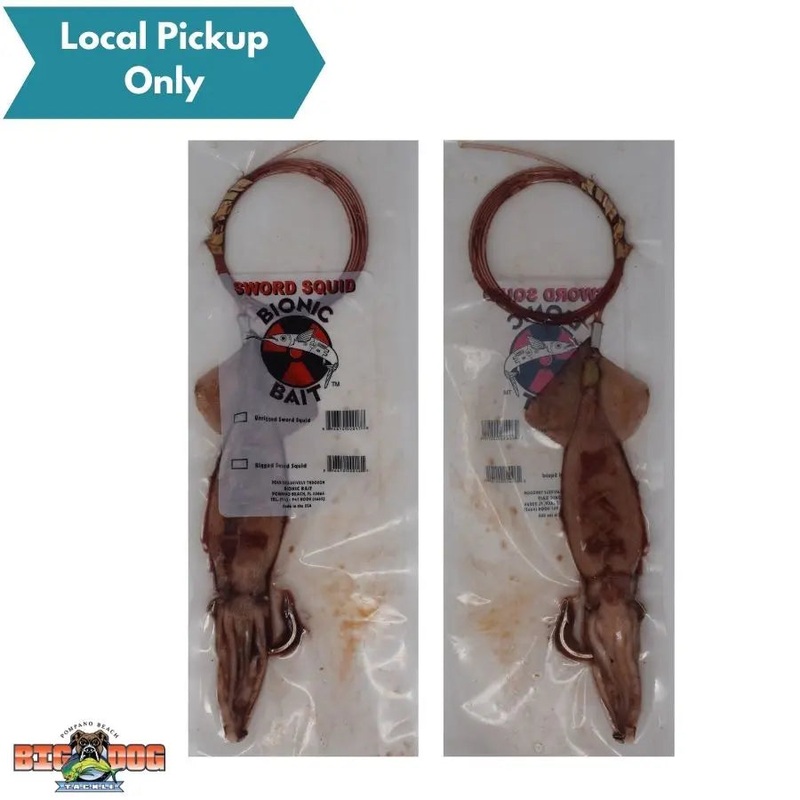 BIONIC BAIT FROZEN DAYTIME SWORD BAIT RIGGED SQUID