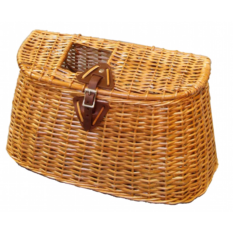 Classic Split Willow Creel w/ Leather Closure – 16″ – Fly Fishing