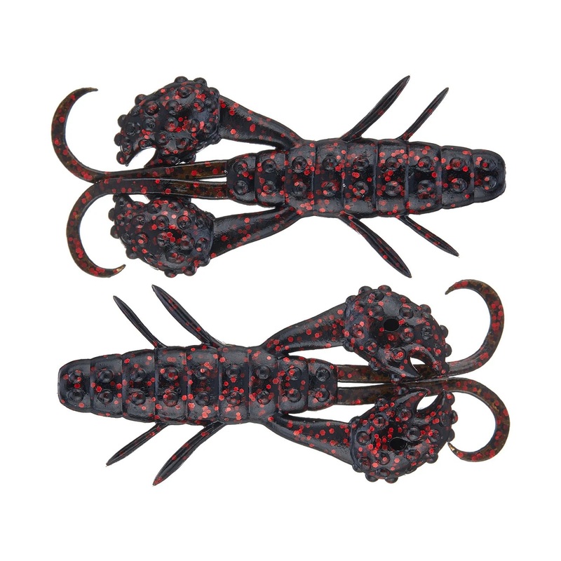 Deps Beckon Craw 3.5″ Black Red Flake – 5pk