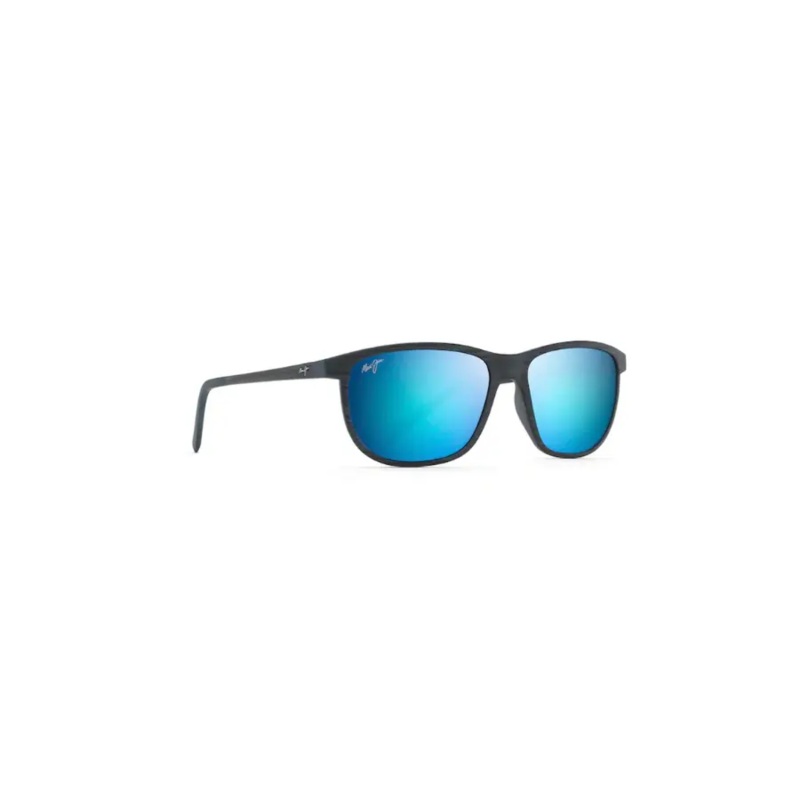 MAUI JIM DRAGON’S TEETH POLARIZED SUNGLASSES DARK NAVY STRIPE BLUE HAWAII