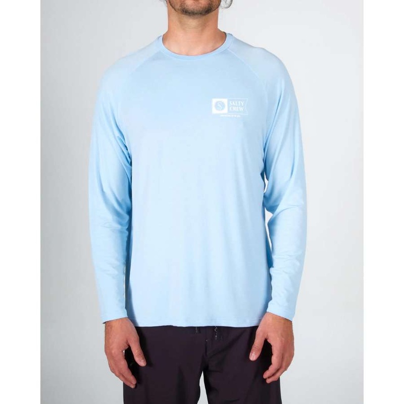 SALTY CREW MARINER UV L/S LIGHT BLUE 2XL