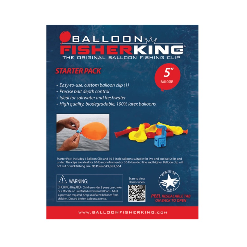 FISHER KING 5″ BALLOON STARTER PACK