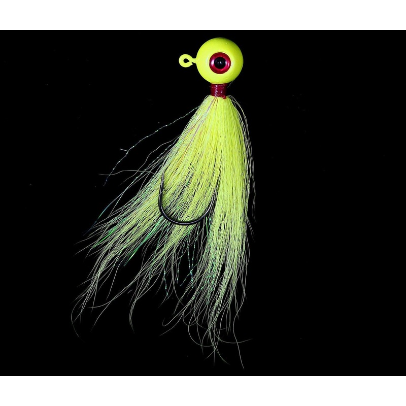 Jigging World Power Ball with Bucktail V2 Jigs White 3/8oz