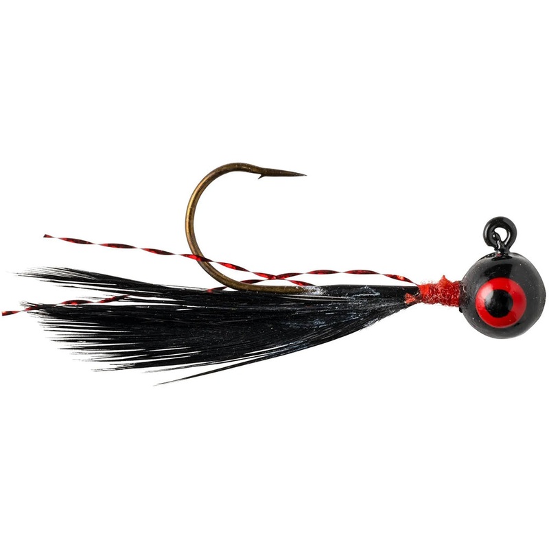 Lindy B-Max Little Nipper Hair Jigs – 2 Pack Black 1/64 oz – 2 pack