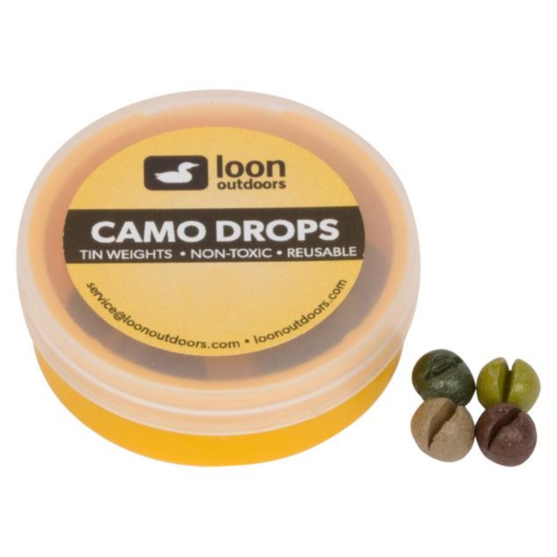 Loon Outdoors Camo Drops Split Shot | Refill Tub #6 (0.1g)