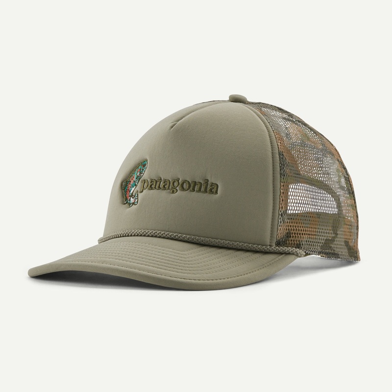 Patagonia Broadcaster Hat Fish Jump: River Rock Green
