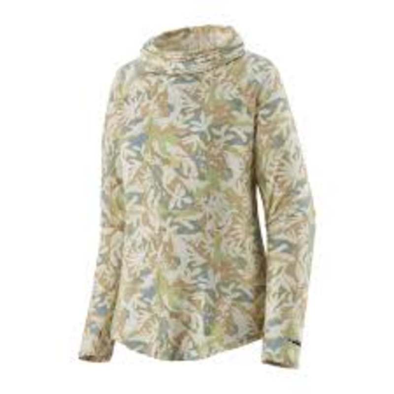 Patagonia – Women’s Tropic Comfort Natural Shirt Lands and Waters: Oat White L
