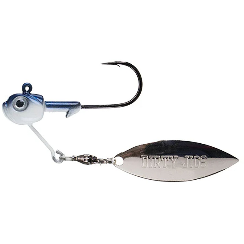 Dirty Jigs Tactical Bassin’ Underspin Blue Shad 1/2 oz – 3/0