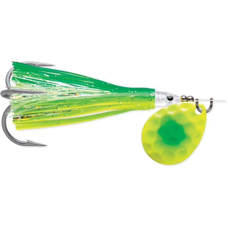 Luhr-Jensen Spin Flash 3.5 Flash Brass Chartreuse Green Dot