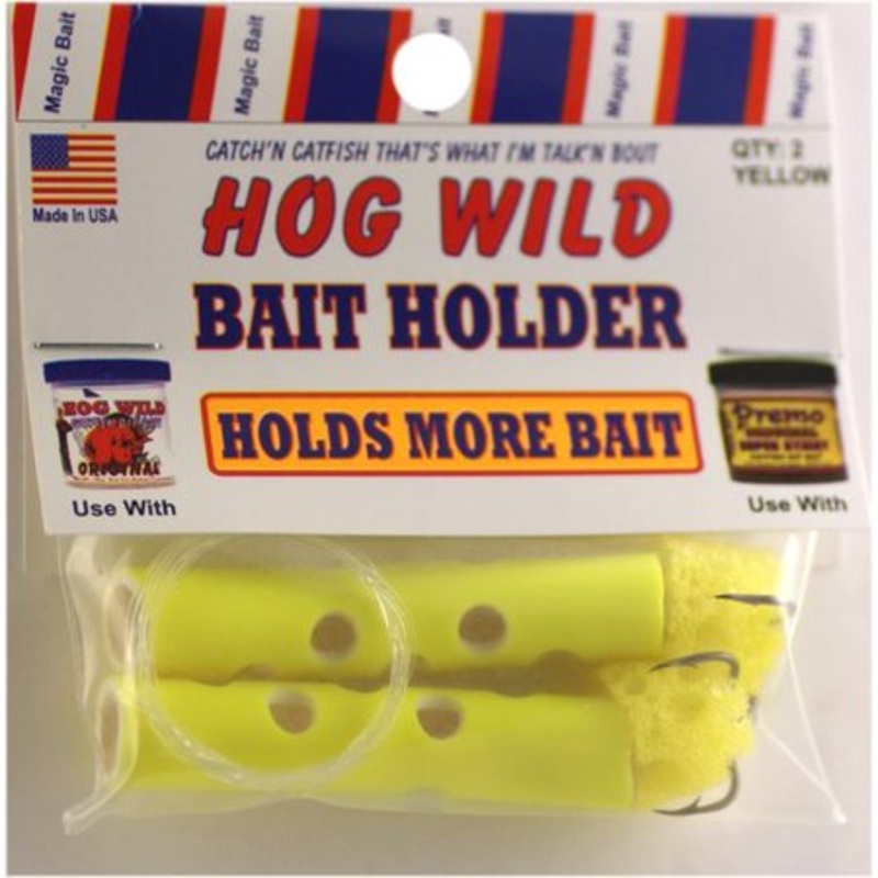 MAGIC BAIT 48-34 HOG WILD, SIZE 4, TREBLE/BAITHOLDER, BRONZE, YELLOW TUBE