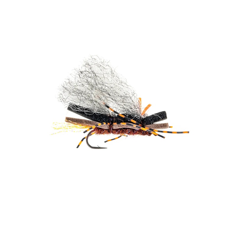 Montana Fly Company Double Stack Chubby Chernobyl – Brown / Salmonfly (3-Pack) 6 Brown / Salmonfly
