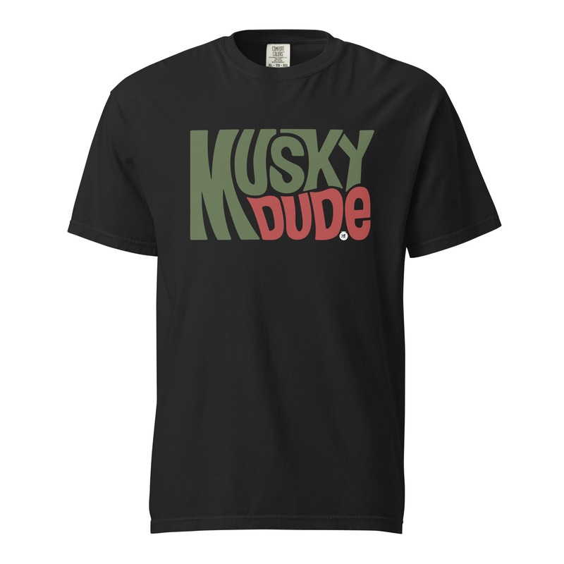 Musky Fool Musky Dude T-Shirt – Black S