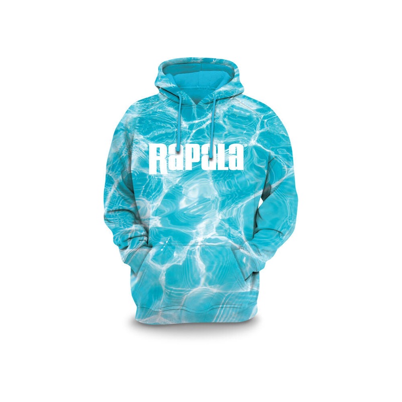 Rapala Hooded Sweatshirt Light, Blue Glare, Medium