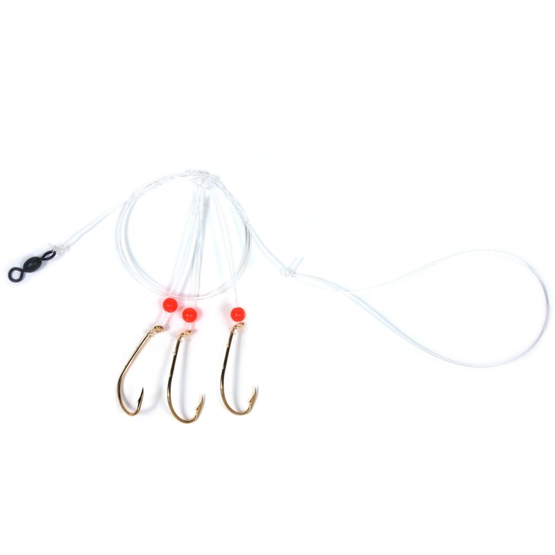 Sea Striker Sea Bass Hi-Lo Rig, 3 – #3 Gold Bait Holder