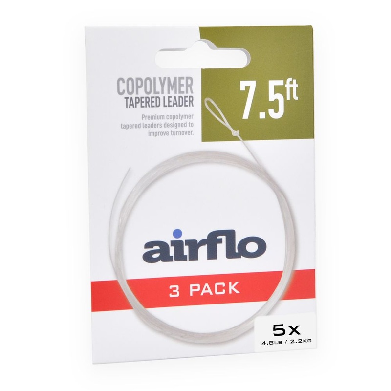 Airflo Tactical Mono Tapered Leaders – 7.5′ – 3 Pack 0X