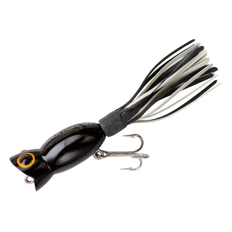Arbogast Hula Poppers Length: 1 1/4″ – Weight: 3/16oz Black