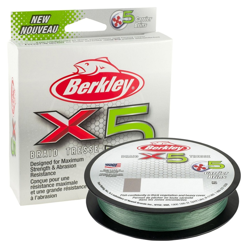 Berkley x5 Braid 50 lb Flame Green 164 yd