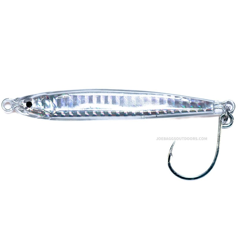 Joe Baggs Resin Jigs Long Cast Series Chrome/Bunker Weight: .75oz / Length: 2.75″