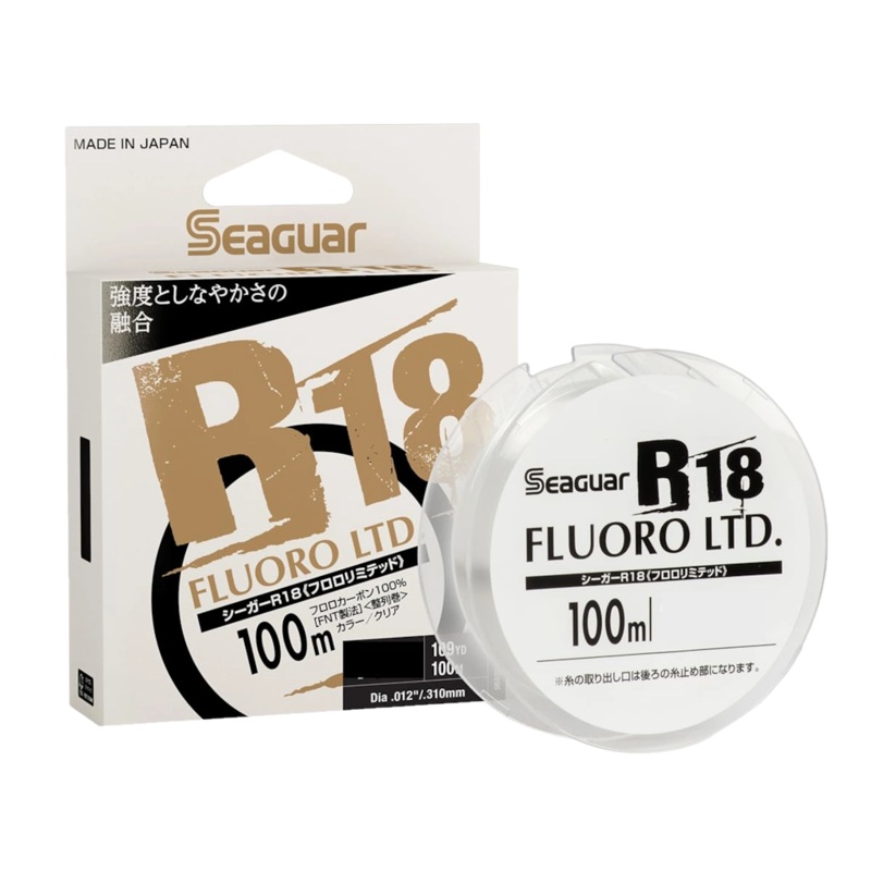 Seaguar JDM R18 Mainline 20lb Fluorocarbon Performance Fishing Line 109YD