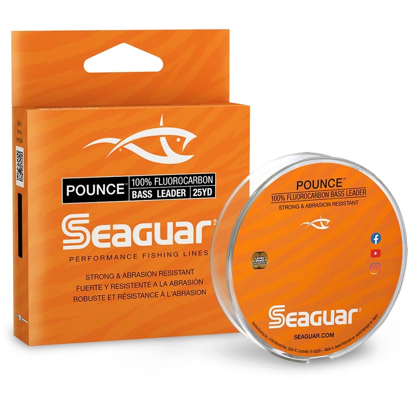 Seaguar Pounce Fluorocarbon Bass Leader – 25 Yard Spool 6 LB