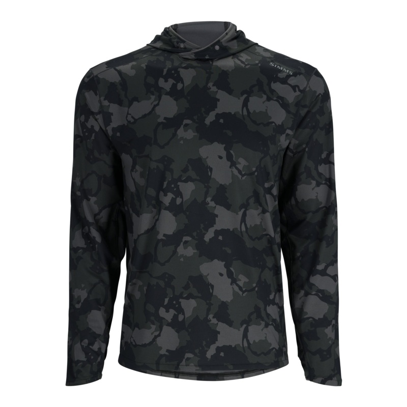 SIMMS M’S SOLARFLEX HOODY Regiment Camo Carbon Medium