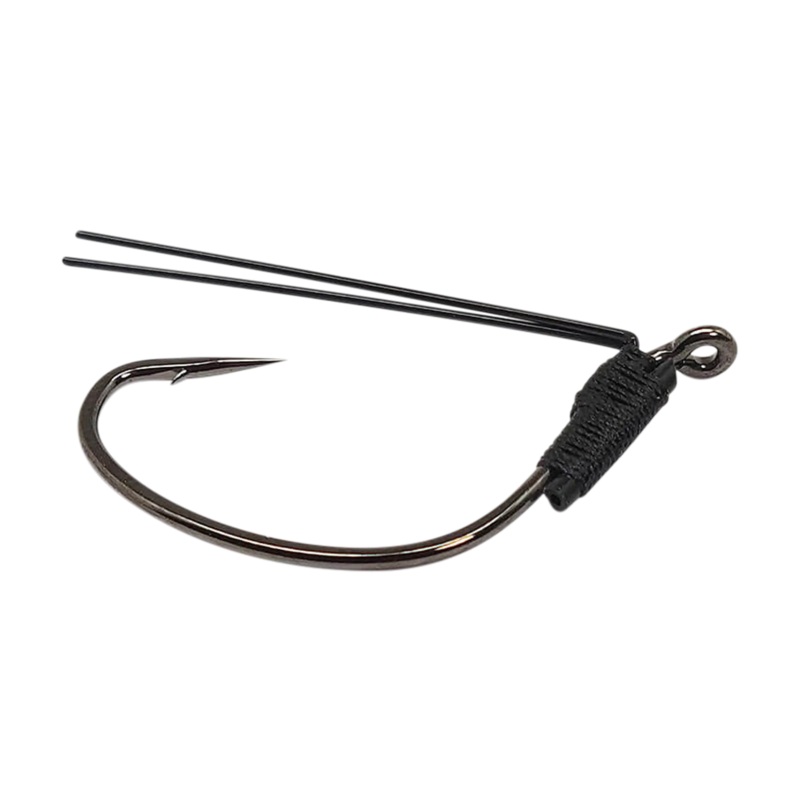 Wicked Wacky Rig Weedless Hooks – Black 2/0