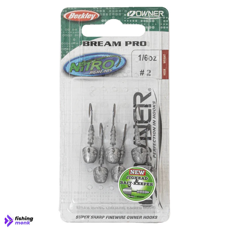 Berkley Owner Bream Pro Nitro Jigheads | #1 – 2/0 #1 3.5g – 1/8oz.