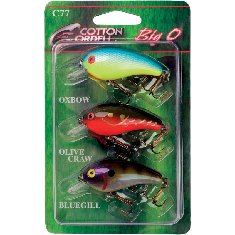 Cotton Cordell Big O Square-Lip Crankbait 3-Piece Variety Pack