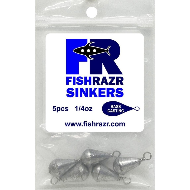 Fish Razr Bass Casting Sinkers 1/4oz – 5pk